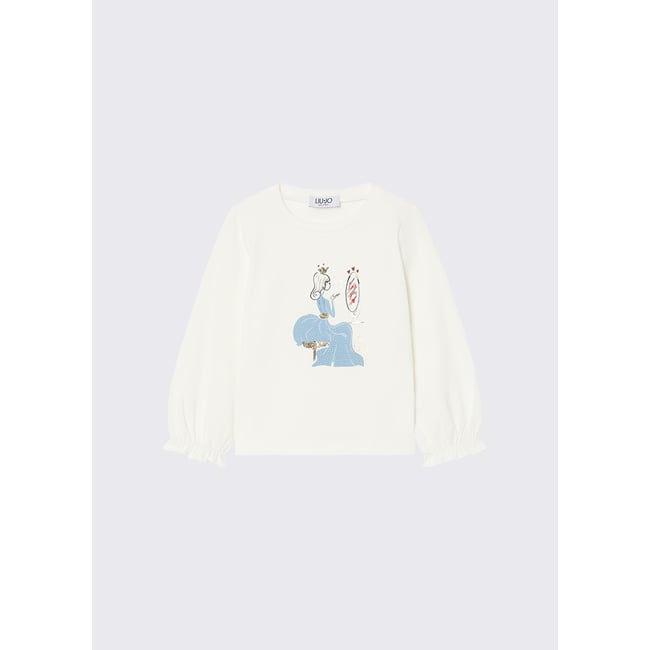 T-shirt a manches longues avec imprimé - LIU JO