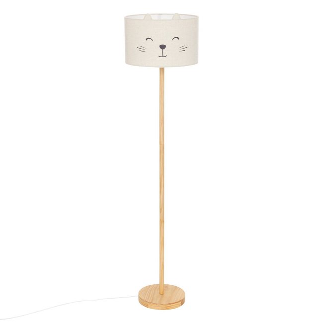 Lampadaire enfant chat FELIX Couleur blanc <span itemprop=