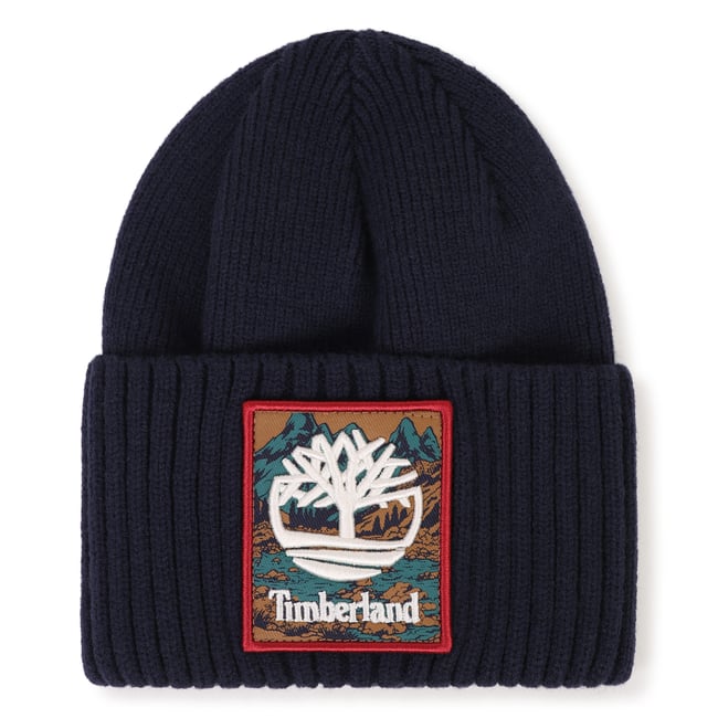 Bonnet en tricot bleu cargo <span itemprop=