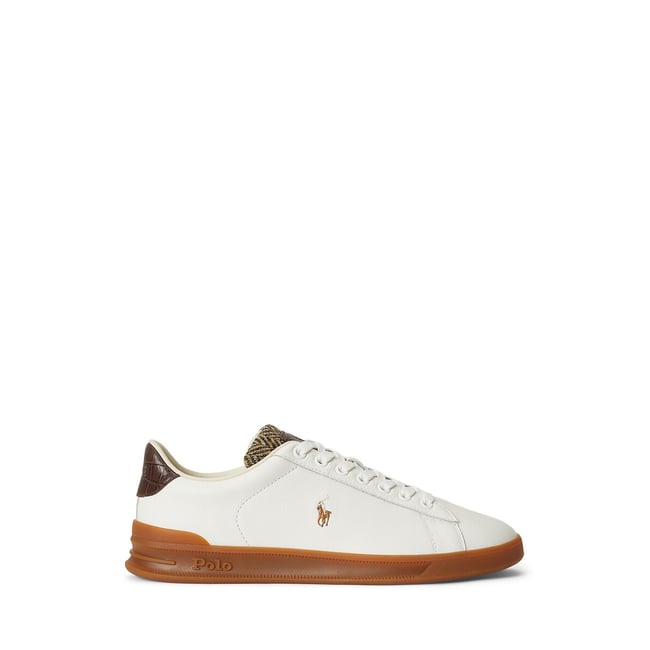 Zapatillas de cuero, HERITAGE COURT 3 blanco/marrón <span itemprop=