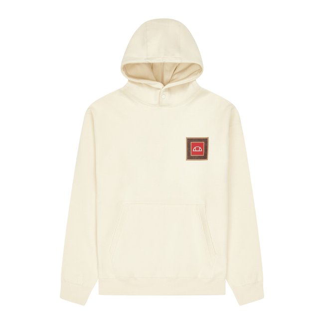 Sweat à capuche crème <span itemprop=