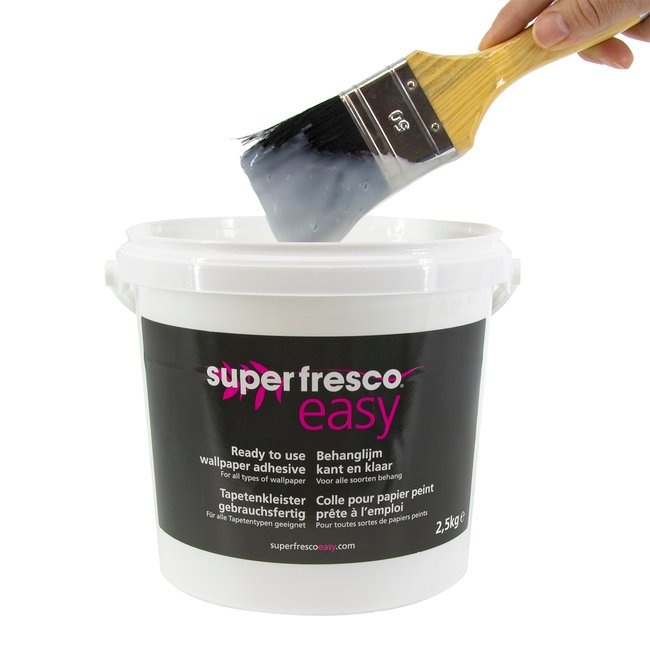 Colle à papier peint Prête à l'emploi 2,5L Couleur blanc <span itemprop=
