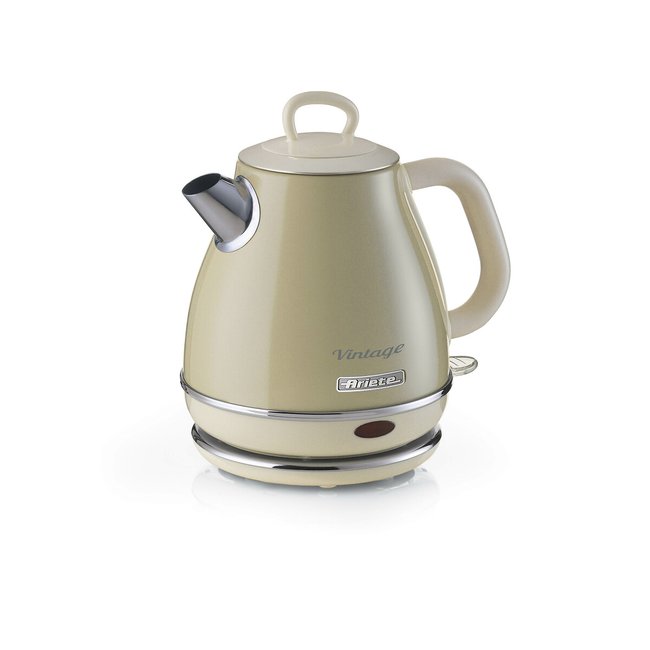 Bouilloire électrique Vintage 1L beige <span itemprop=