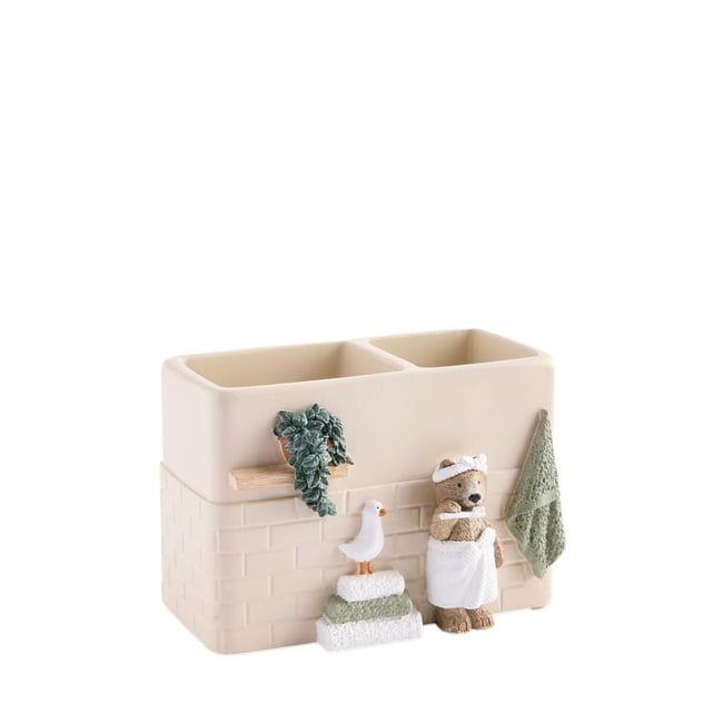 Porte-brosse à dents bertie bear Couleur crème <span itemprop=