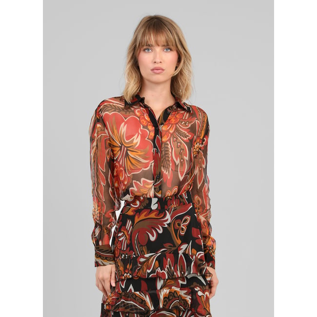 Chemise SABELYNA tosca noir <span itemprop=