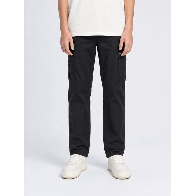 Pantalon cargo forgelake noir deep black <span itemprop=