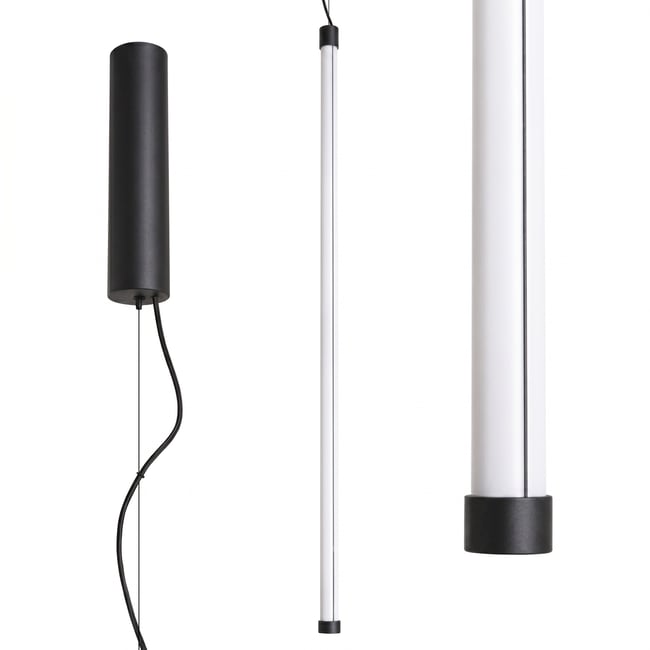 Suspension Acier Noir LED 1 Trang Couleur noir <span itemprop=