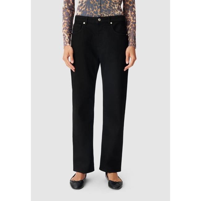 Jean droit 7/8e ANDERS noir <span itemprop=