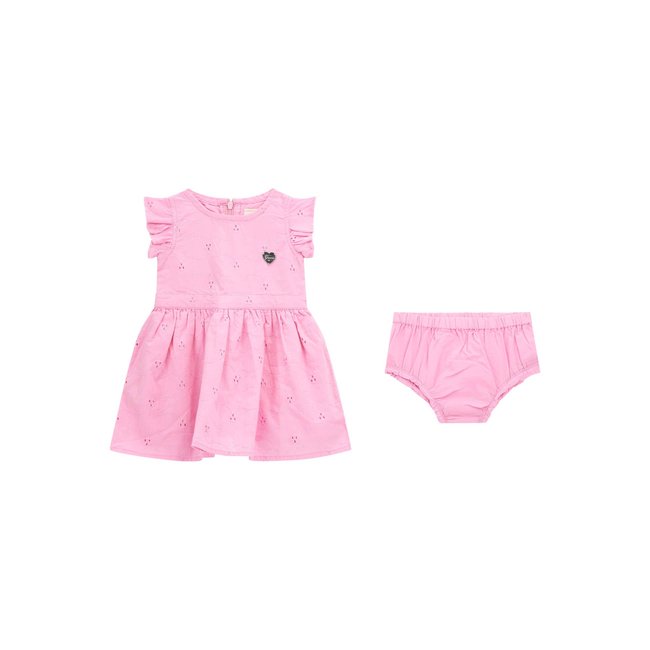Ensemble Robe Et Culotte En Broderie Anglaise - GUESS KIDS