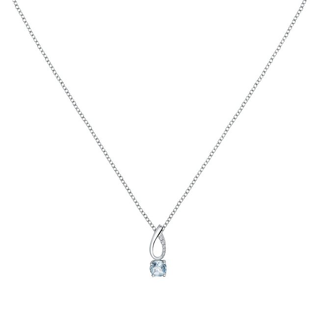 Collier en argent 925 et oxyde de zirconium argent <span itemprop=