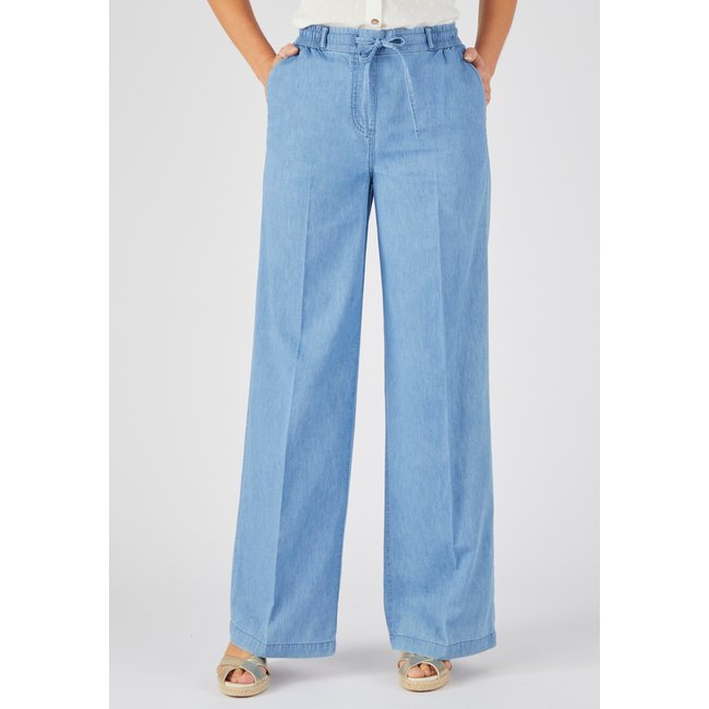 Pantalon large tissu chambray - DAMART
