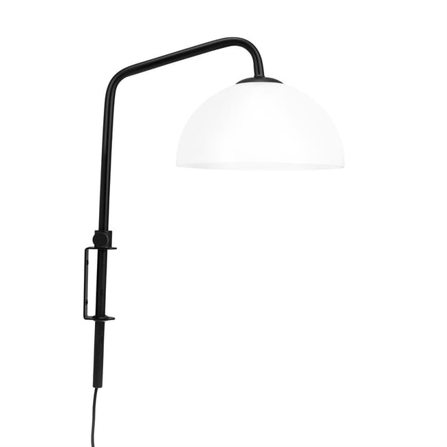 Applique en Verre et Métal JAZZ Couleur noir <span itemprop=