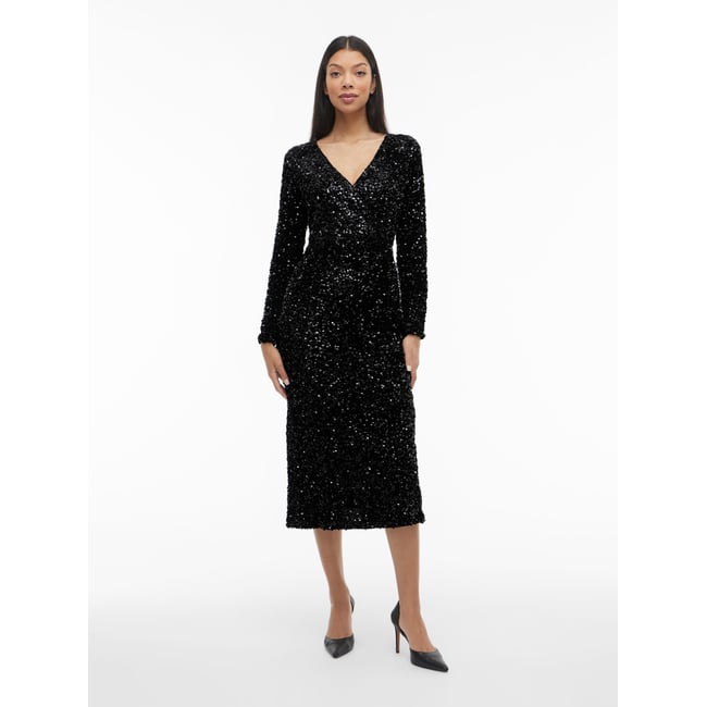 Robe Mi-Longue black beauty <span itemprop=