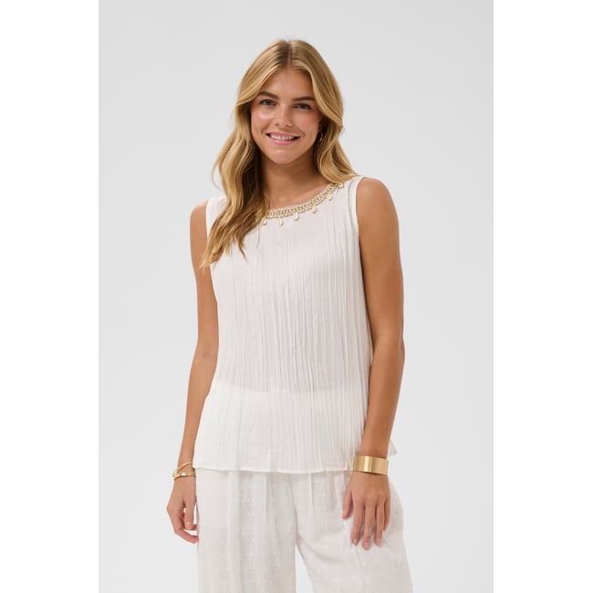 Blouse à manches longues blanc snow white <span itemprop=
