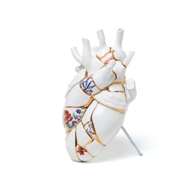 Vase Kintsugi LOVE IN BLOOM Couleur multicolore <span itemprop=