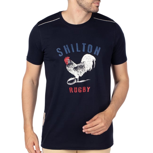 French team navy x green polo shirt on : Rugby Sportswear