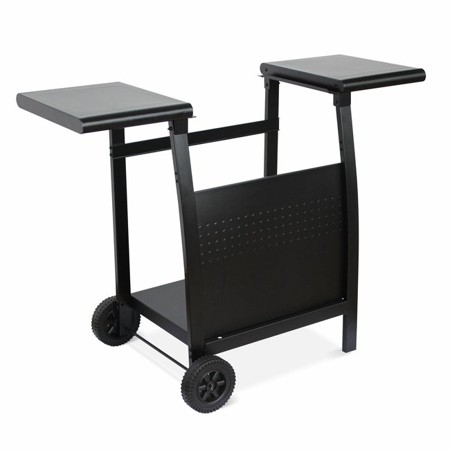 Desserte plancha 2 brûleurs acier DESSERTE POUR PLANCHA PORTHOS 2 BRÛLEURS noir <span itemprop=