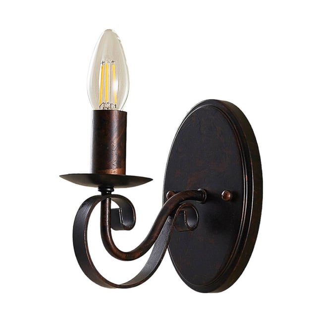 Applique en métal traditionnelle, Caleb Couleur brun rouille <span itemprop=