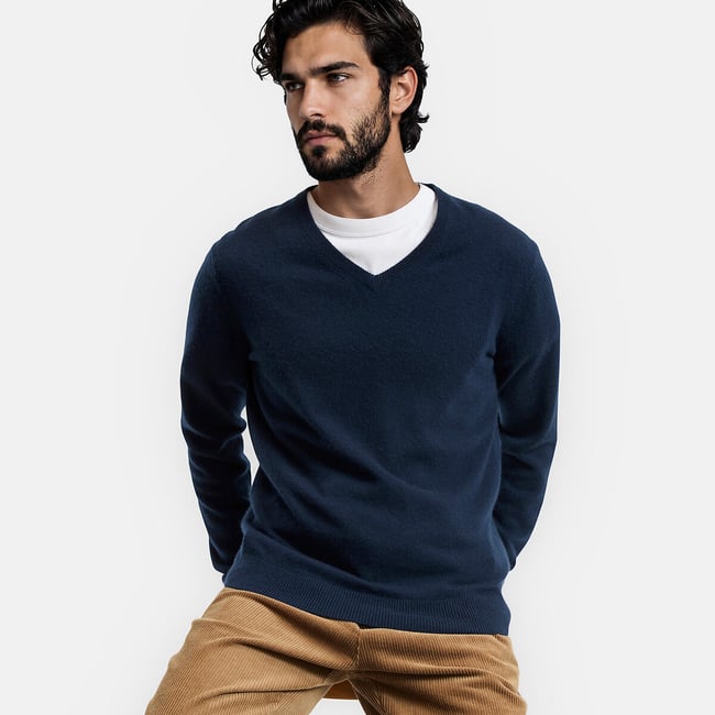 Sweter/komin z kaszmiru z dekoltem w serek – LA REDOUTE COLLECTIONS
