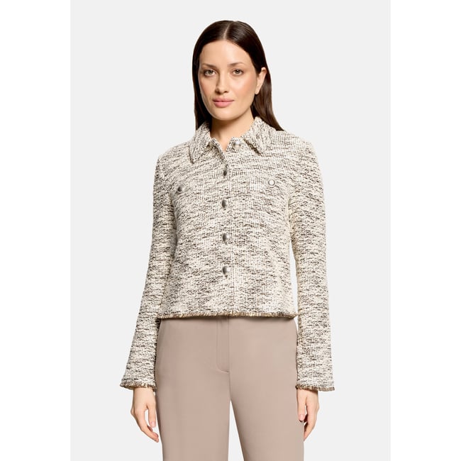 Veste blazer à manches longues nature/brown <span itemprop=