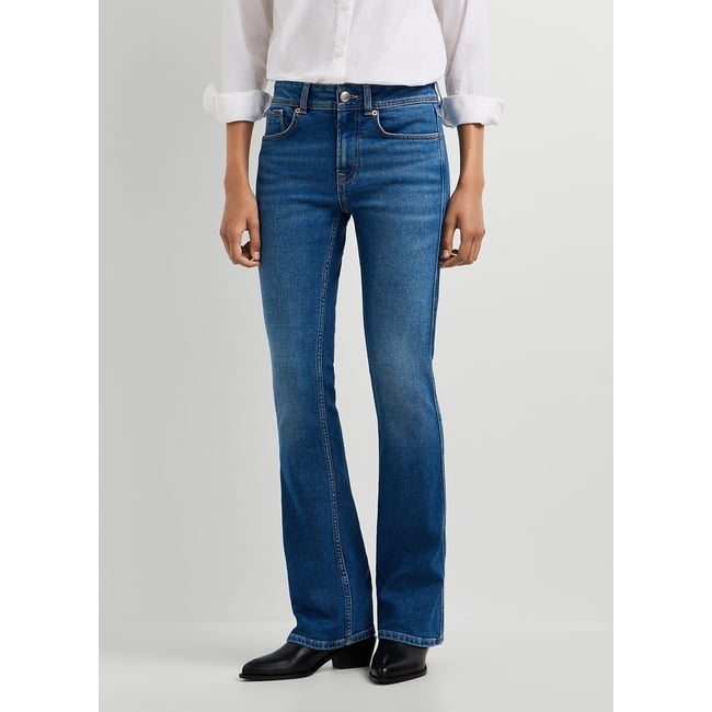 Jean bootcut taille standard, Piper denim bleu foncé <span itemprop=