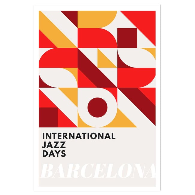 Poster international jazz days barcelona - HEXOA