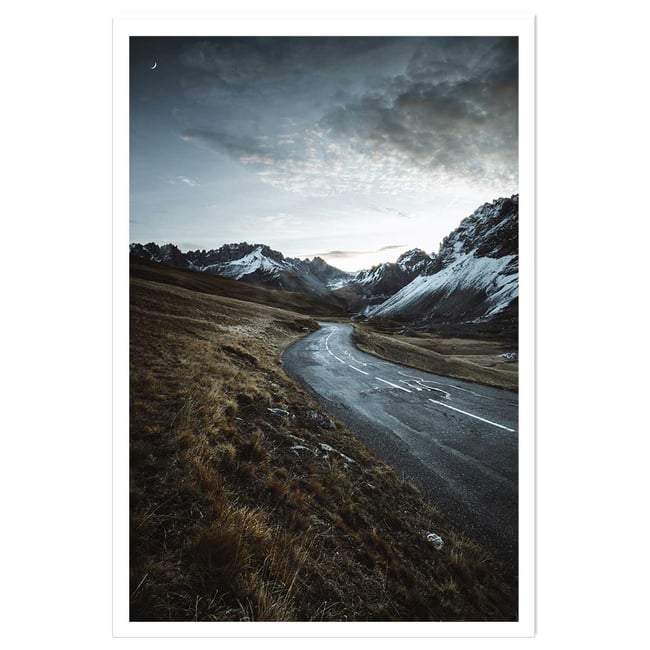 Affiche paysage sur la route du galibier - HEXOA