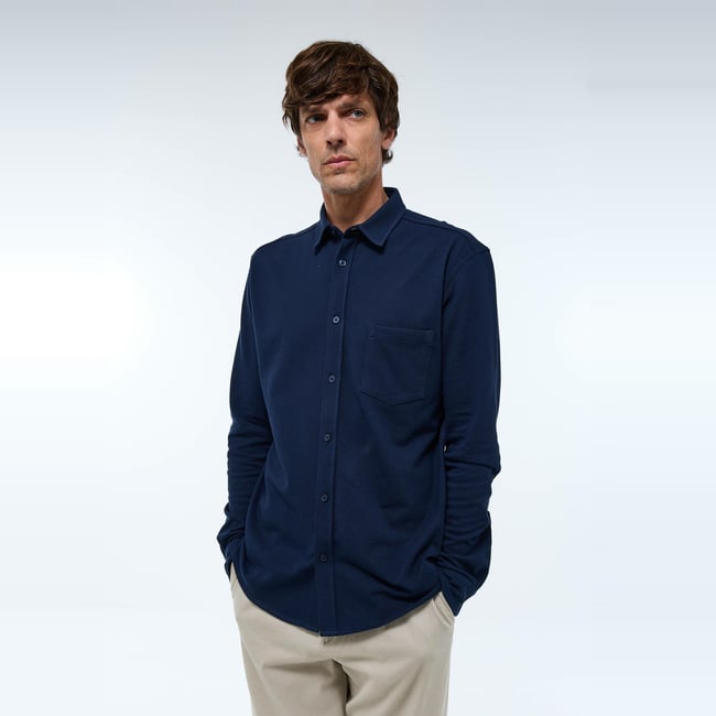 Chemise en maille piqué en coton BIO GOTS - MONOPRIX