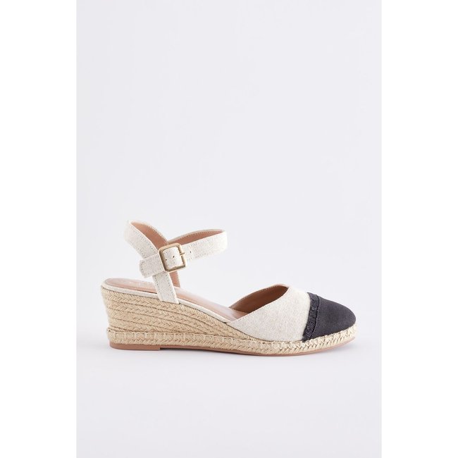 Chaussures compensées naturel <span itemprop=