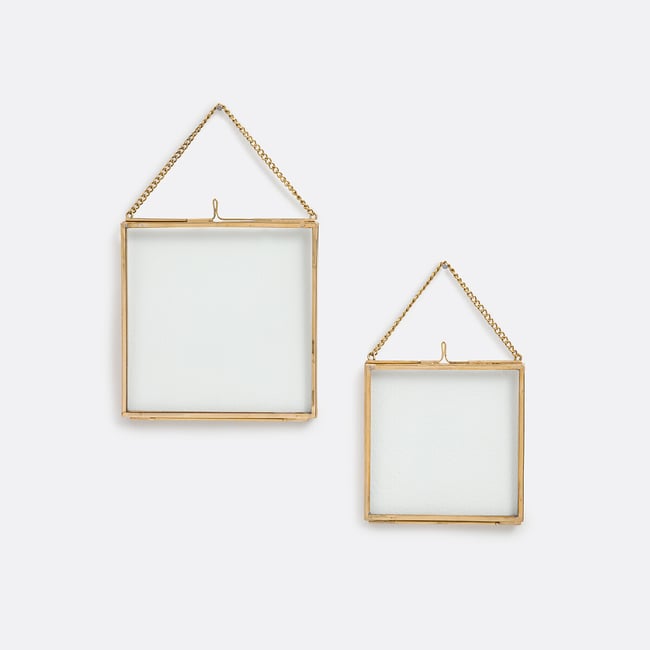 Lot de 2 cadres à suspendre, Uyova Couleur laiton <span itemprop=