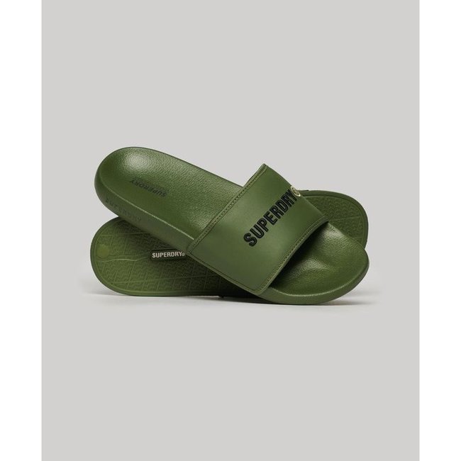 Claquettes de piscine Tarp vert olive kaki <span itemprop=