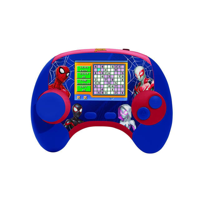 Power Console® SpiderMan,console de jeux éducative bilingue français-anglais bleu <span itemprop=