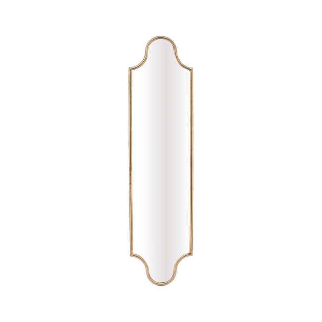Miroir métal 20.5x100cm Couleur or <span itemprop=