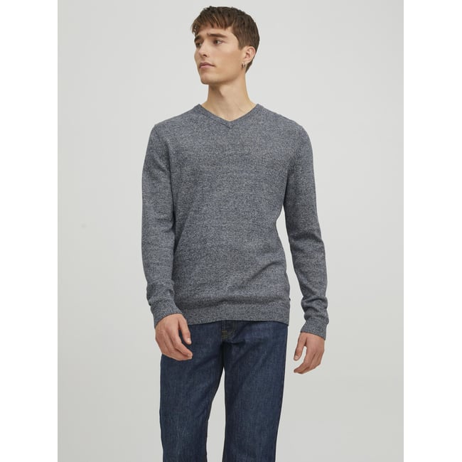 Pull col v en fine maille - JACK & JONES
