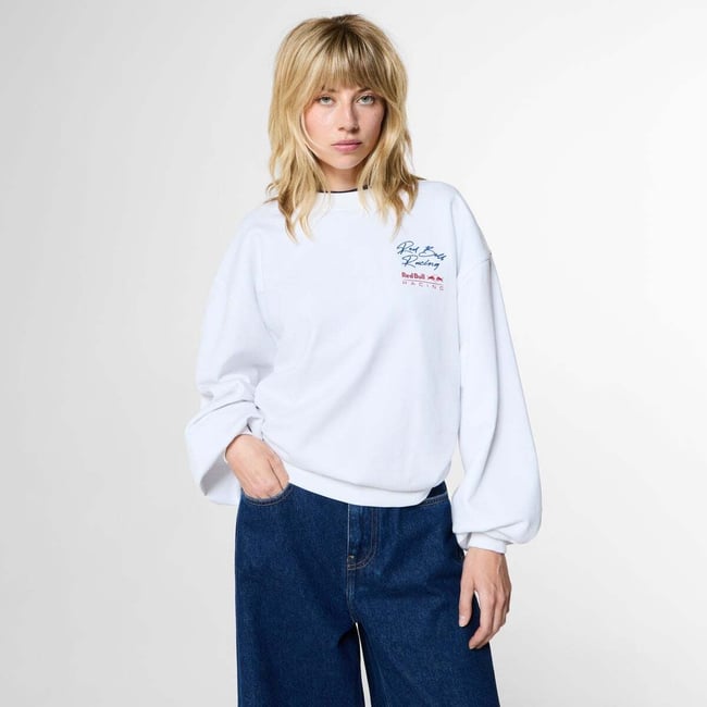 Red Bull Racing Sweat-Shirt À Col Rond Coupe Loose blanc <span itemprop=