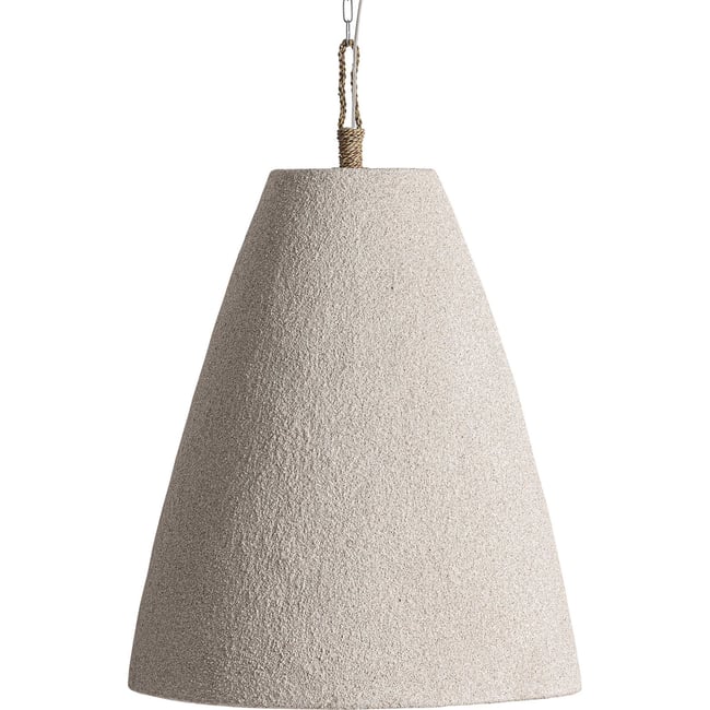 Suspension contemporaine en bois de suar Couleur beige <span itemprop=