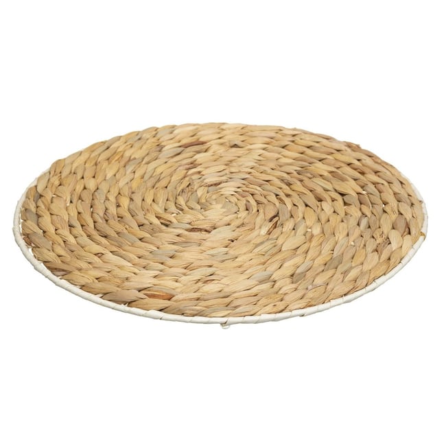 FunWheat Lot de 4 sets de table ronds tressés pour tables de salle à manger, lavables, antidérapants, 38,1 cm (rose, 4 pièces FunWheat Lot de 4 sets de table ronds tressés pour tables de salle à manger, lavables, antidérapants, 38,1 cm (rose, 4 pièces