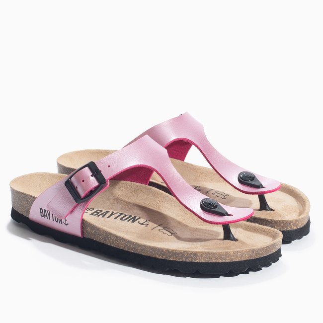 Sandales MERCURE pour femme rose <span itemprop=