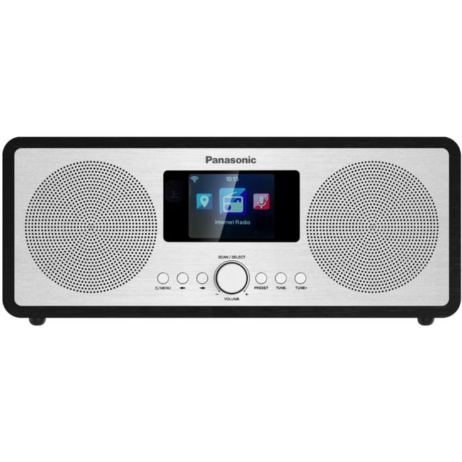 Radio internet RF-D40EG-K noir et aluminum brossé <span itemprop=