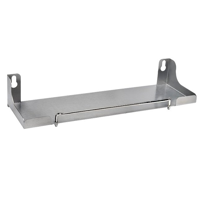 Etagère + essuie-tout pour desserte de plancha 60 cm inox <span itemprop=