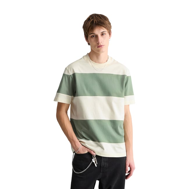 T-shirt relaxed avec des rayures en bloc cut-&-sew - MARC O’POLO DENIM