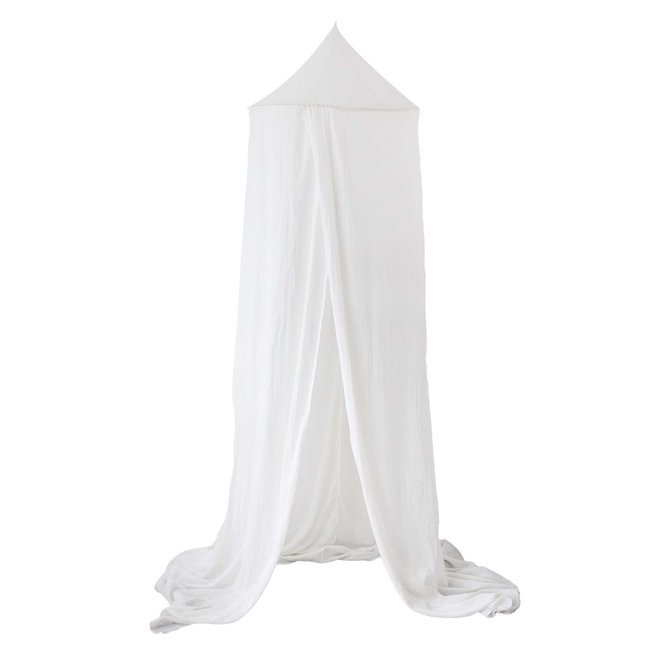Ciel de lit bébé beige <span itemprop=