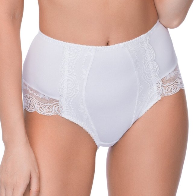 Culotte haute satinée et en dentelle SNEZHANA - L ET L