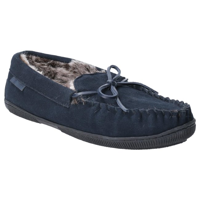 Mocassins ACE bleu marine <span itemprop=