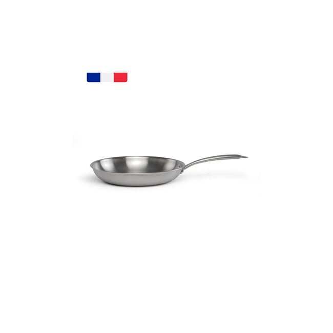 Poêle en acier inoxydable 24 cm BRIGADE - LIVOO