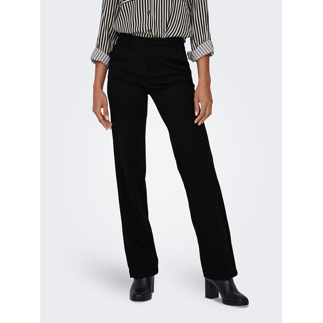 Pantalon droit  noir <span itemprop=