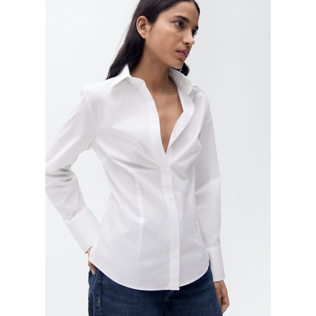 Chemise coton cintrée - MANGO