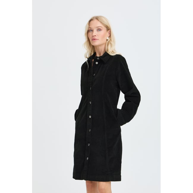 Robe décontractée noir meteorite <span itemprop=