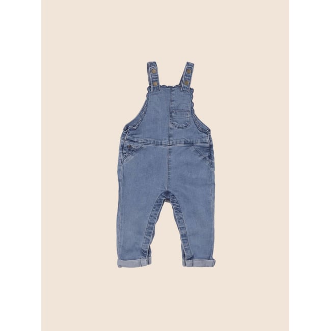 Salopette - Etat satisfaisant bleu <span itemprop=