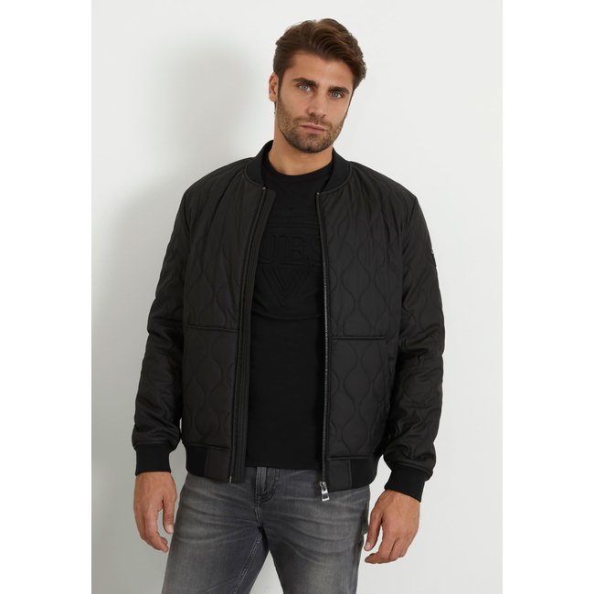 Bomber Matelassé noir <span itemprop=